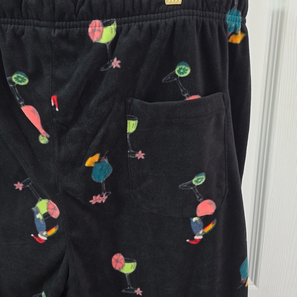 NWT Tommy Bahama Men's Fleece Pants Tropical Toucan Black Size XL - Picture 9 of 16